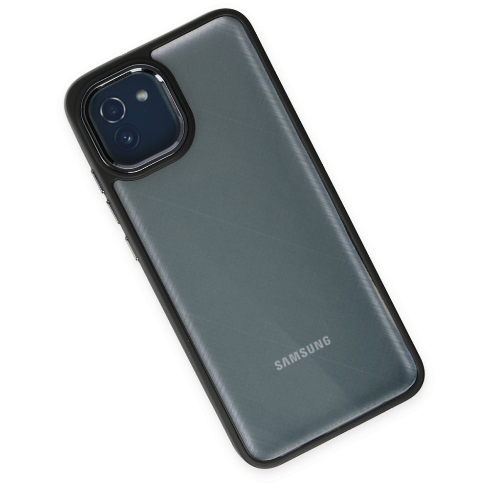  Samsung Galaxy A03 Kılıf Dora Kapak - Siyah