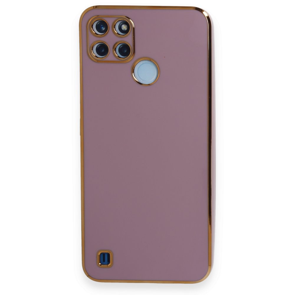 Realme C21Y Kılıf Volet Silikon - Mor