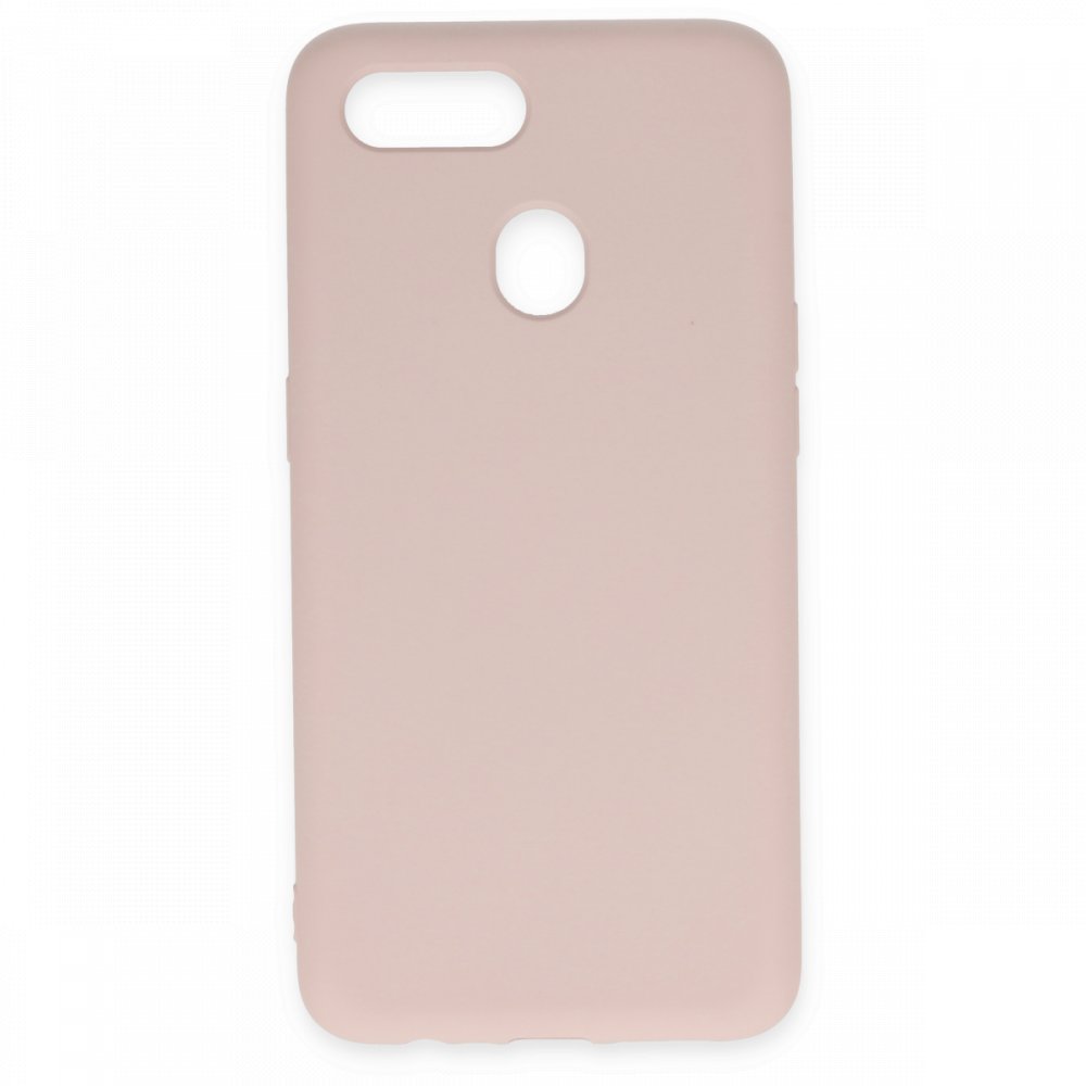 Oppo AX7 Kılıf Nano içi Kadife Silikon - Pudra