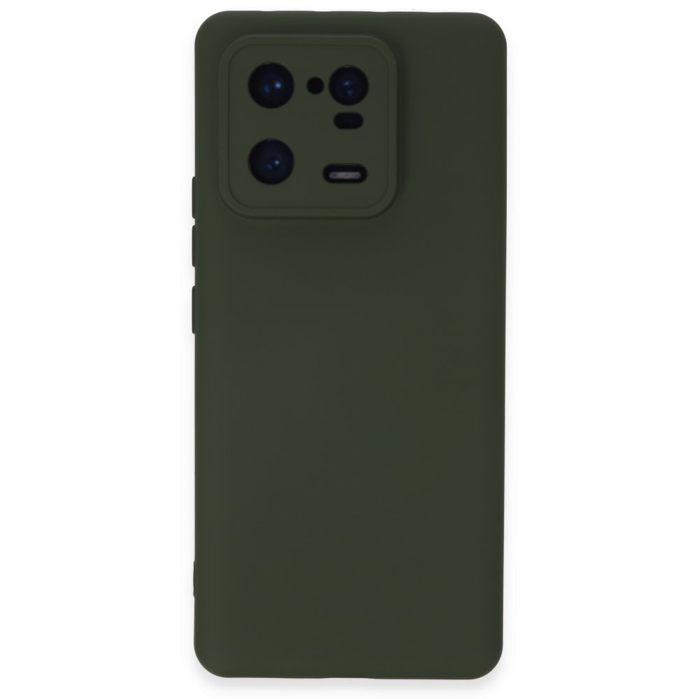  Xiaomi Mi 13 Pro Kılıf Nano içi Kadife Silikon - Koyu Yeşil
