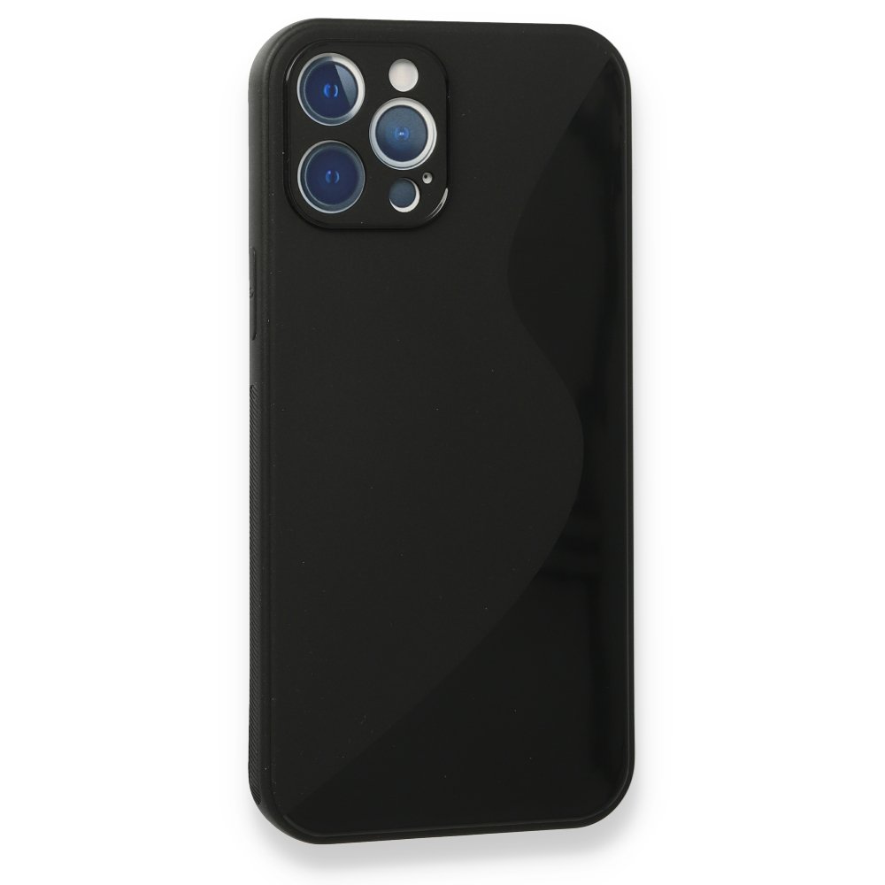  iPhone 12 Pro Max Kılıf S Silikon - Siyah