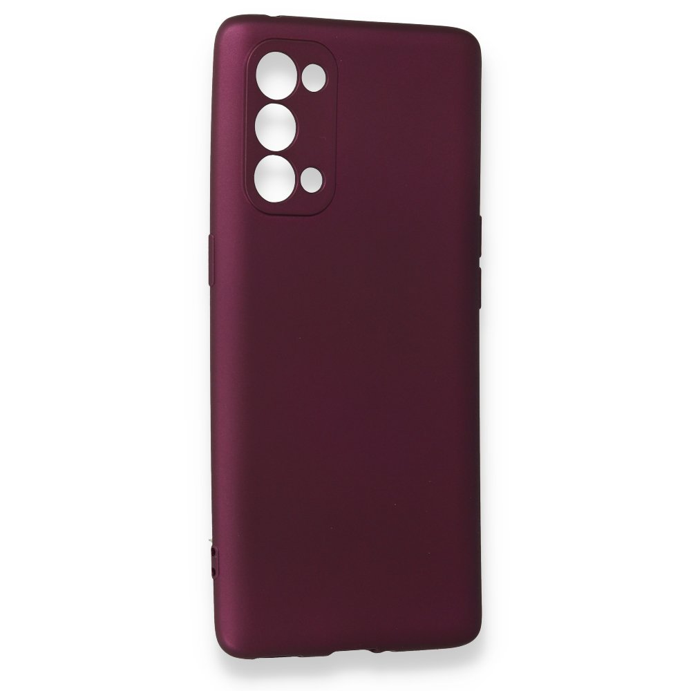  Oppo Reno 5 Pro Kılıf First Silikon - Mürdüm