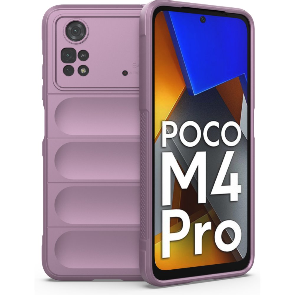 Xiaomi Poco M4 Pro 4G Kılıf Optimum Silikon - Mor