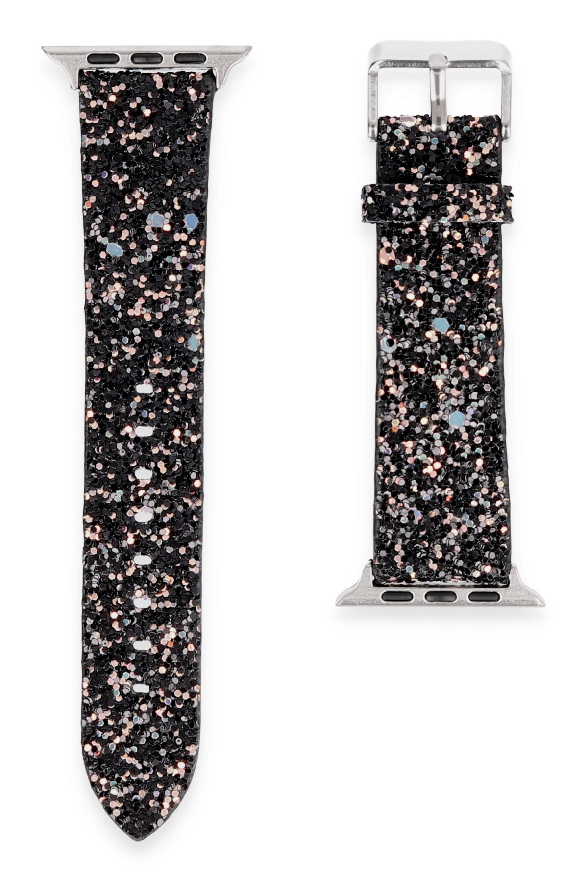  Apple Watch 44mm Starry Taşlı Kordon - Siyah