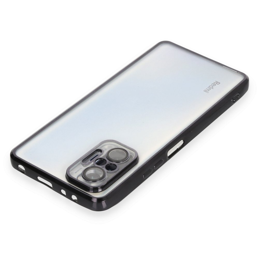 Redmi Note 10 Pro Kılıf Razer Lensli Silikon - Siyah
