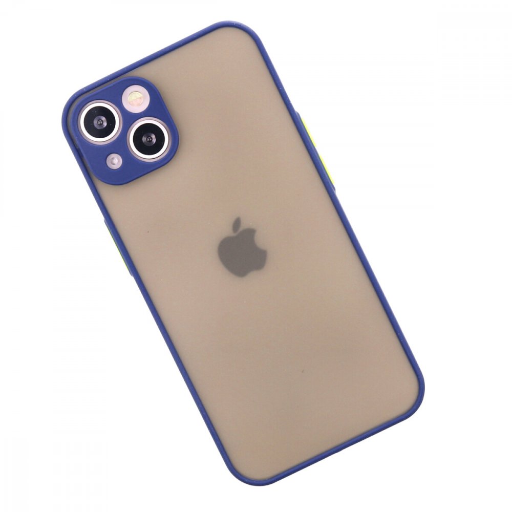  iPhone 13 Mini Kılıf Montreal Silikon Kapak - Lacivert