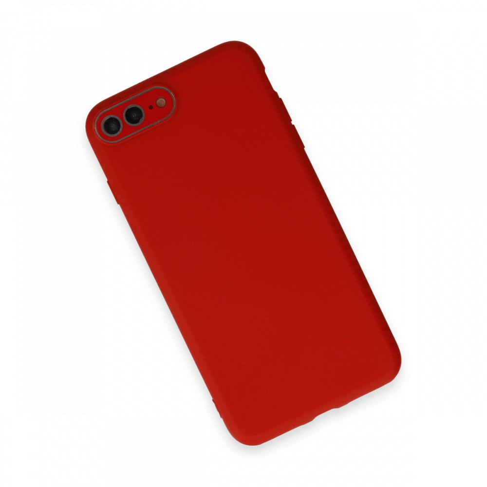 iPhone 8 Plus Kılıf Lansman Glass Kapak - Kırmızı iPhone 8 Plus Kılıf Lansman Glass Kapak - Kırmızı