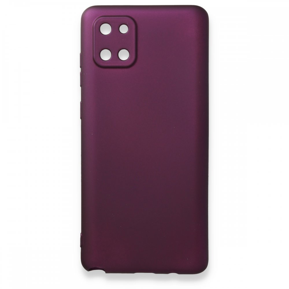  Samsung Galaxy A81 / Note 10 Lite Kılıf First Silikon - Mürdüm