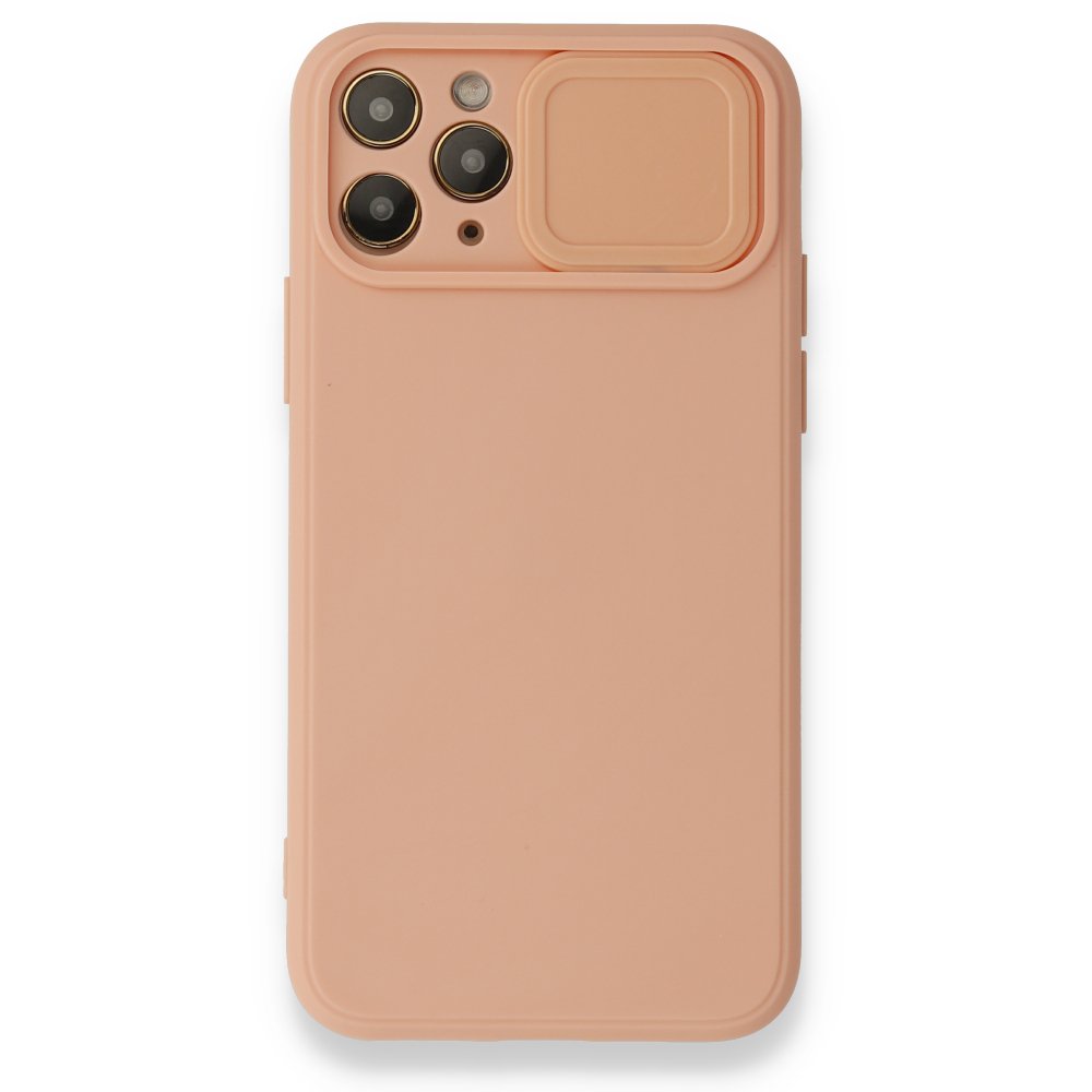 iPhone 11 Pro Max Kılıf Color Lens Silikon - Pudra iPhone 11 Pro Max Kılıf Color Lens Silikon - Pudra