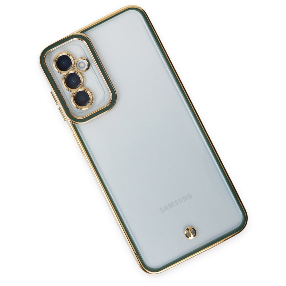  Samsung Galaxy M13 Kılıf Liva Lens Silikon - Yeşil