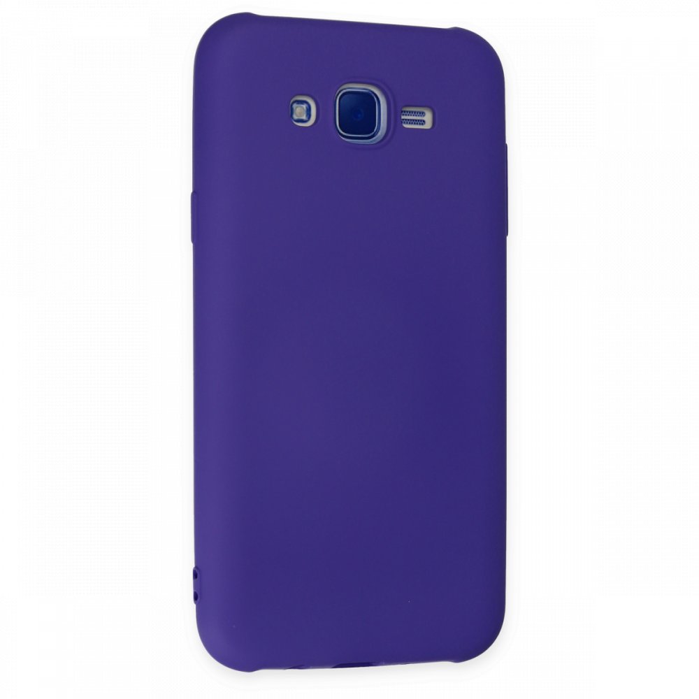  Samsung Galaxy J7 Kılıf Nano içi Kadife Silikon - Mor