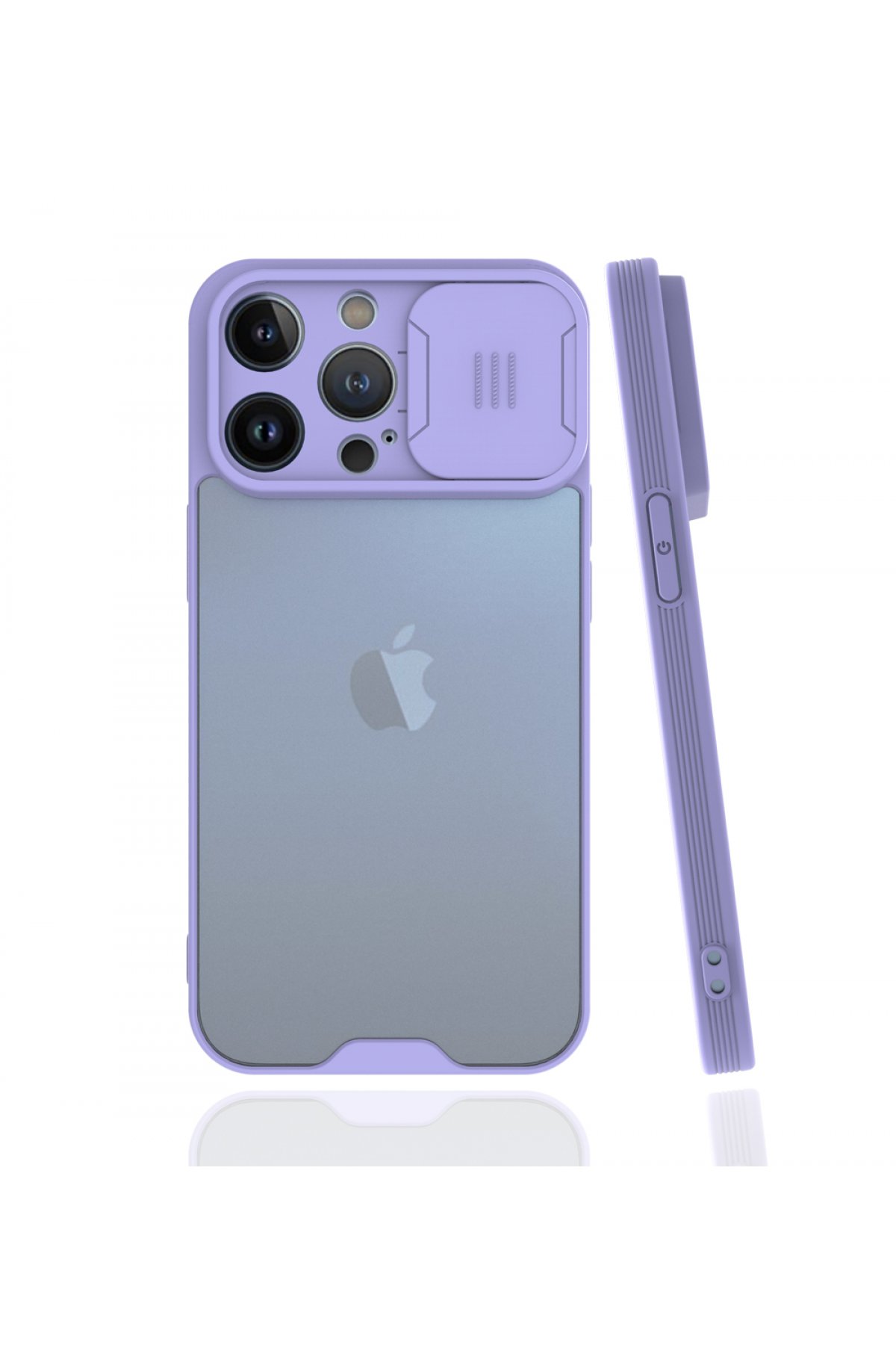 iPhone 13 Pro Max Kılıf Platin Kamera Koruma Silikon - Lila iPhone 13 Pro Max Kılıf Platin Kamera Koruma Silikon - Lila