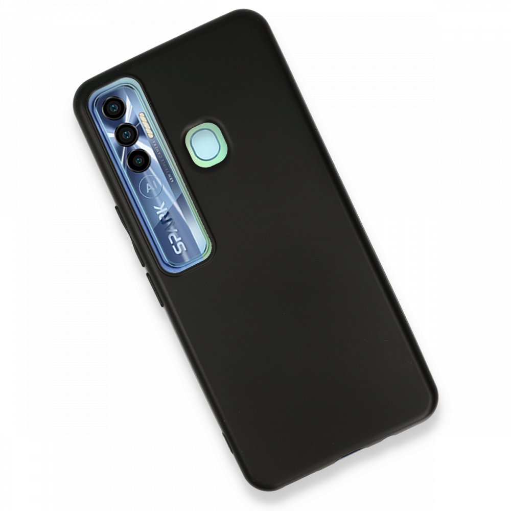  Tecno Spark 7 Pro Kılıf First Silikon - Siyah