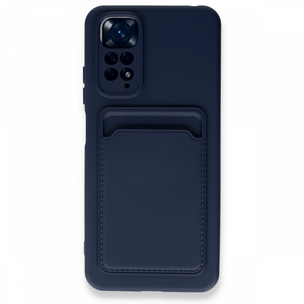 Redmi Note 11S Kılıf Kelvin Kartvizitli Silikon - Lacivert