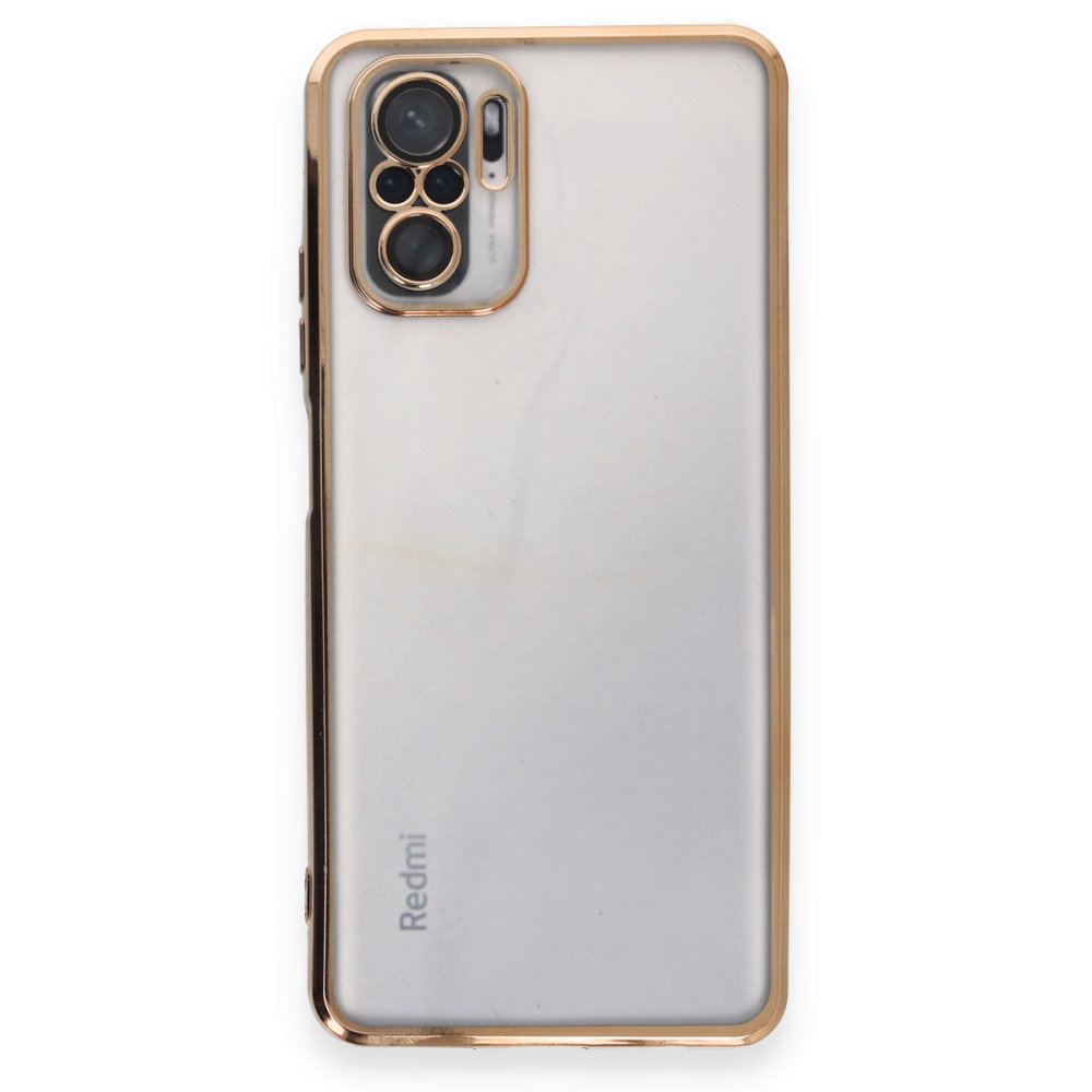 Redmi Note 10S Kılıf Razer Lensli Silikon - Gold