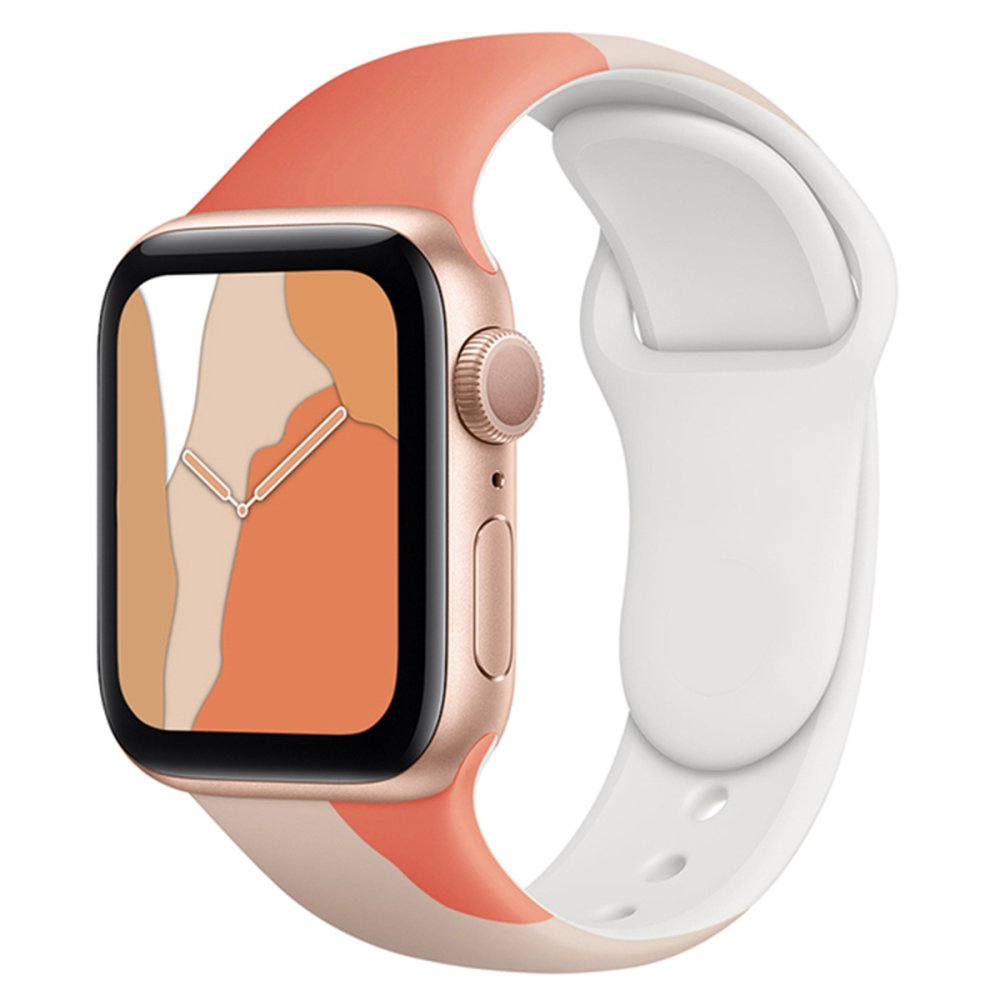  Apple Watch 44mm KR407 Kamuflaj Silikon Kordon - Desen 6