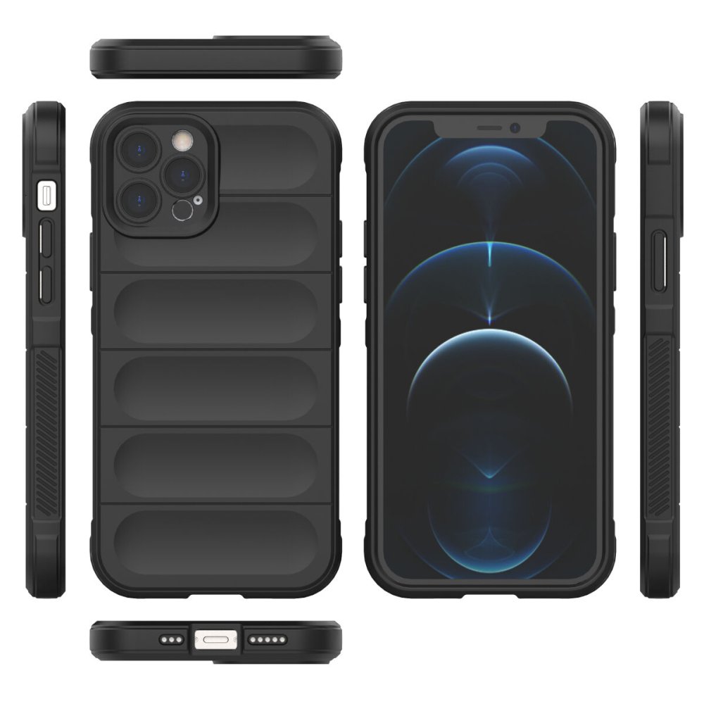  iPhone 12 Pro Max Kılıf Optimum Silikon - Siyah
