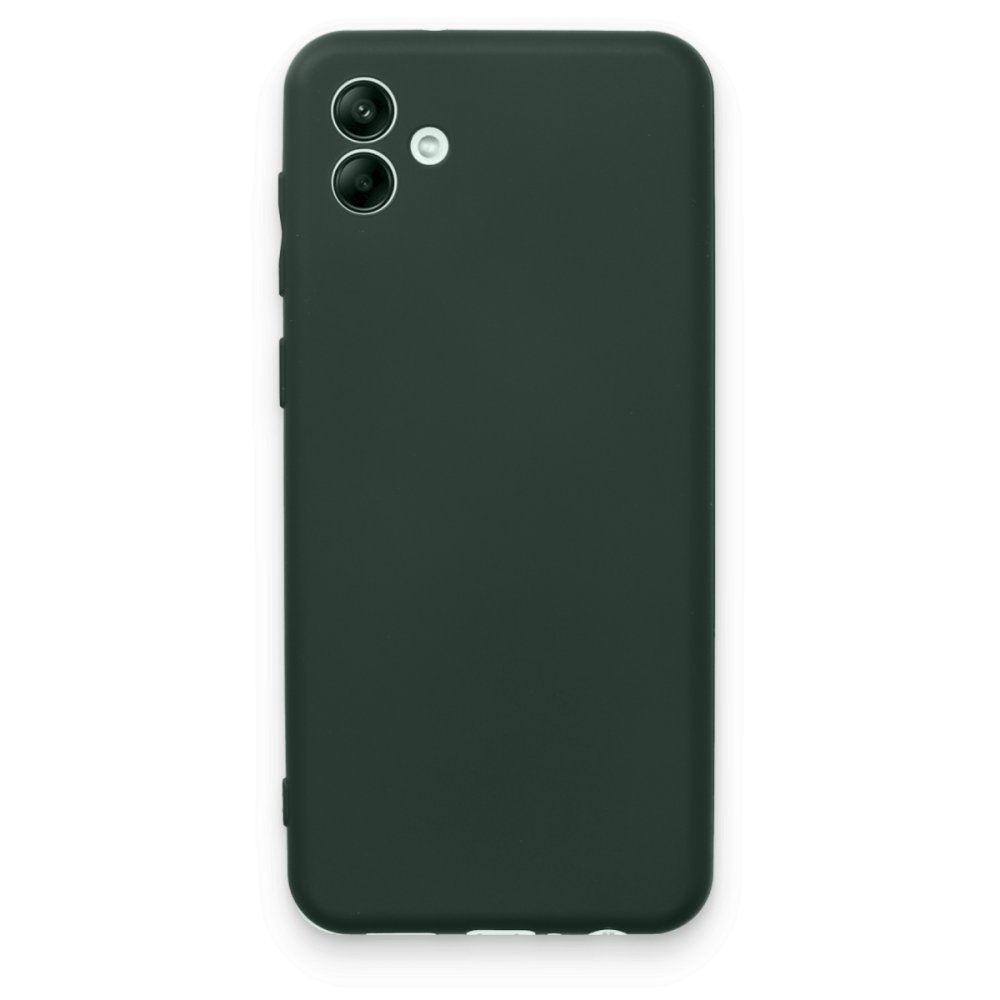  Samsung Galaxy A04E Kılıf First Silikon - Koyu Yeşil