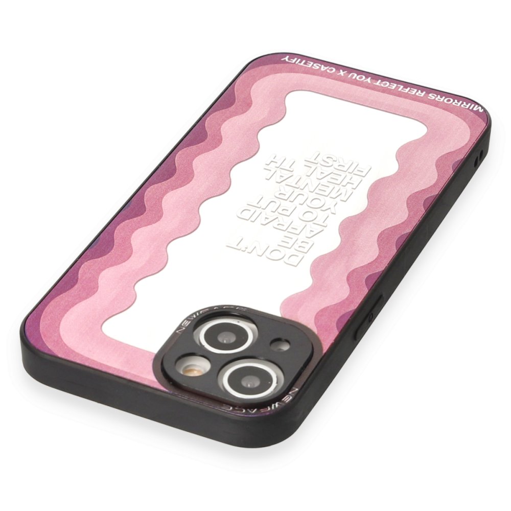  iPhone 14 Kılıf Mirror Desenli Kapak - Mirror - 11