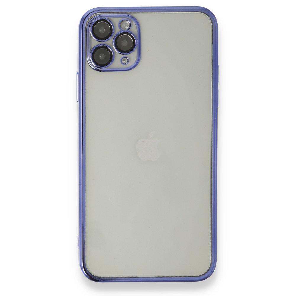  iPhone 11 Pro Kılıf Razer Lensli Silikon - Mor