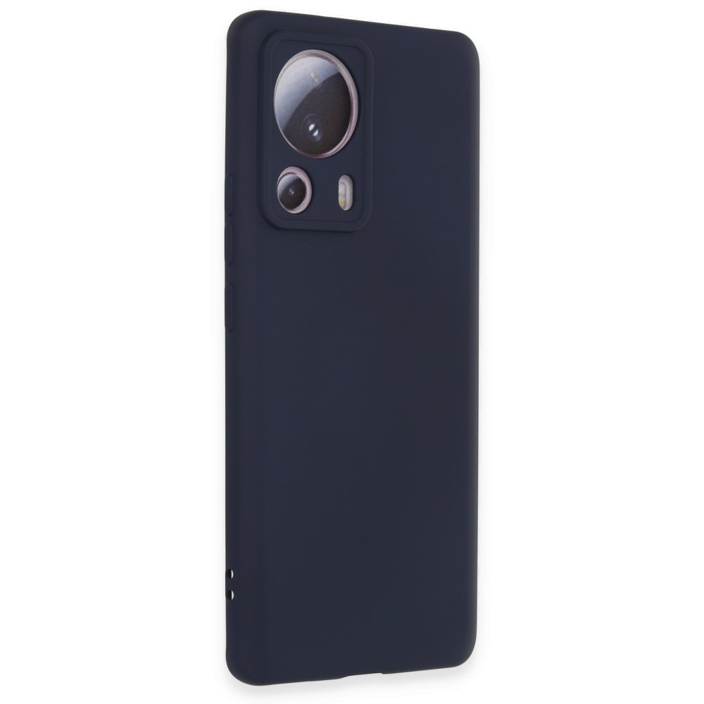 Xiaomi Mi 13 Lite Kılıf Nano içi Kadife Silikon - Lacivert Xiaomi Mi 13 Lite Kılıf Nano içi Kadife Silikon - Lacivert