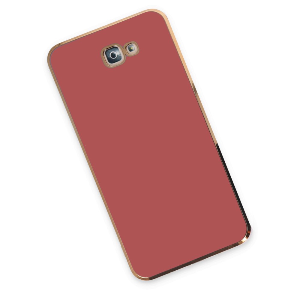  Samsung Galaxy J7 Prime Kılıf Volet Silikon - Kırmızı