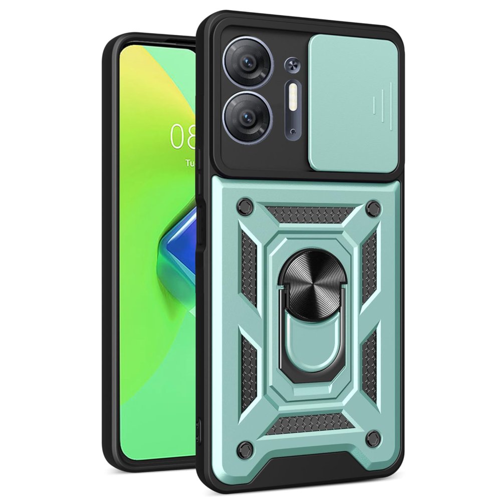 İnfinix Hot 30 5G Kılıf Pars Lens Yüzüklü Silikon - Yeşil İnfinix Hot 30 5G Kılıf Pars Lens Yüzüklü Silikon - Yeşil