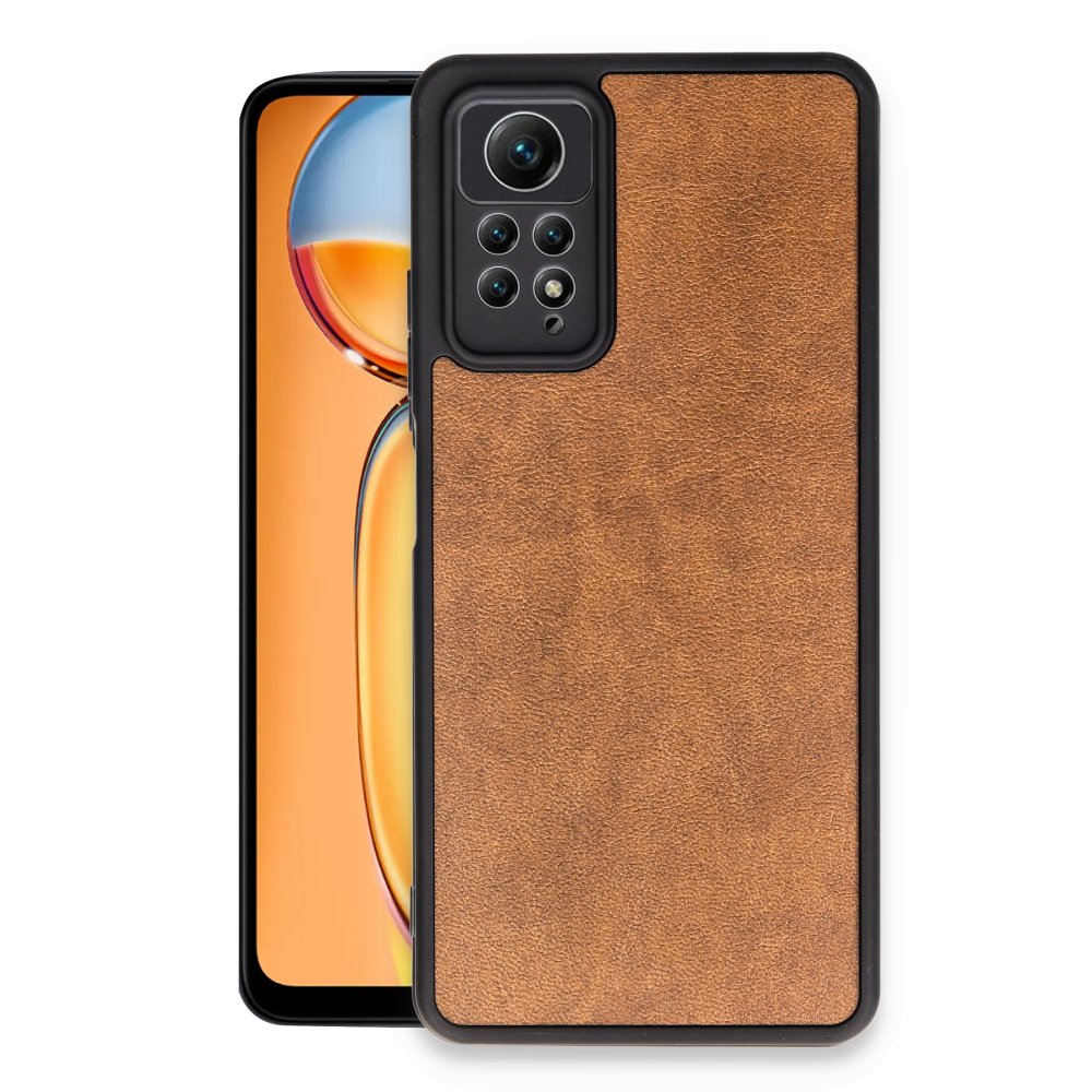 Redmi Note 12 Pro 4G Kılıf Aras Deri Kapak - Taba