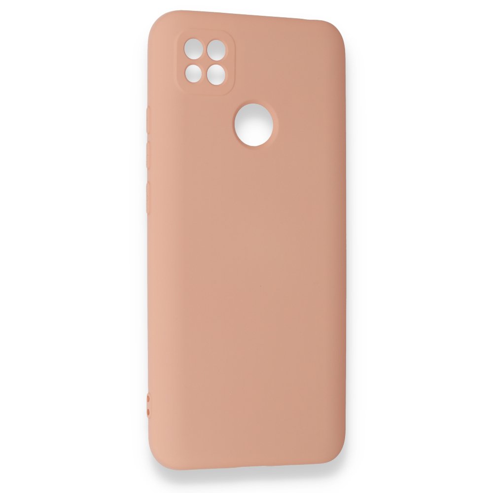 Redmi 9C Kılıf Nano içi Kadife Silikon - Pudra