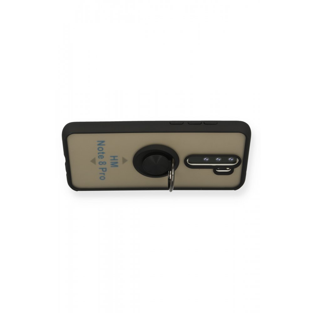 Redmi Note 8 Pro Kılıf Montreal Yüzüklü Silikon Kapak - Siyah Redmi Note 8 Pro Kılıf Montreal Yüzüklü Silikon Kapak - Siyah