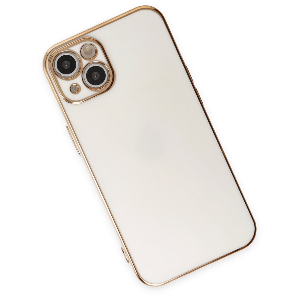  iPhone 14 Plus Kılıf Volet Silikon - Beyaz