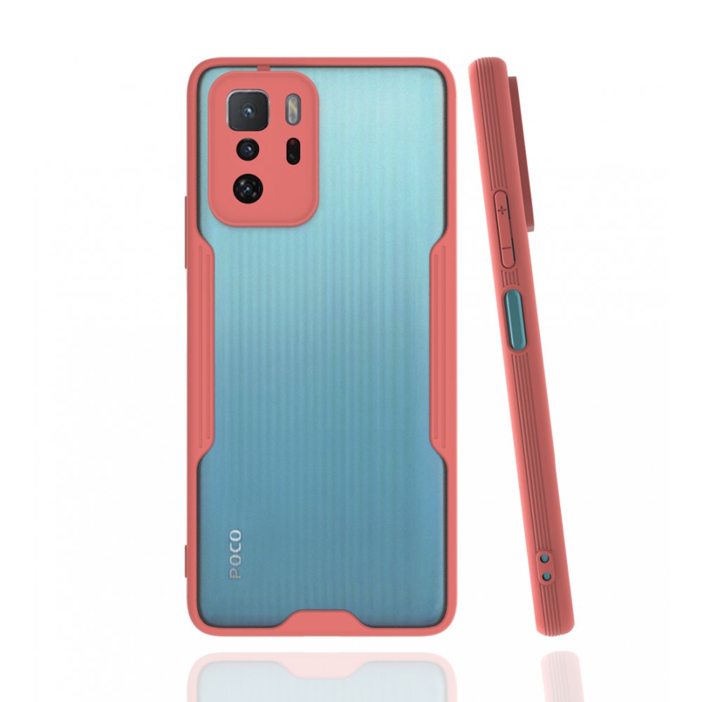  Xiaomi Poco X3 GT Kılıf Platin Silikon - Pembe