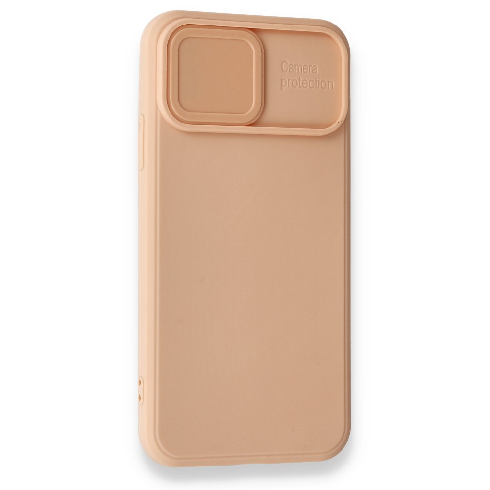 iPhone X Kılıf Color Lens Silikon - Pudra  iPhone X Kılıf Color Lens Silikon - Pudra