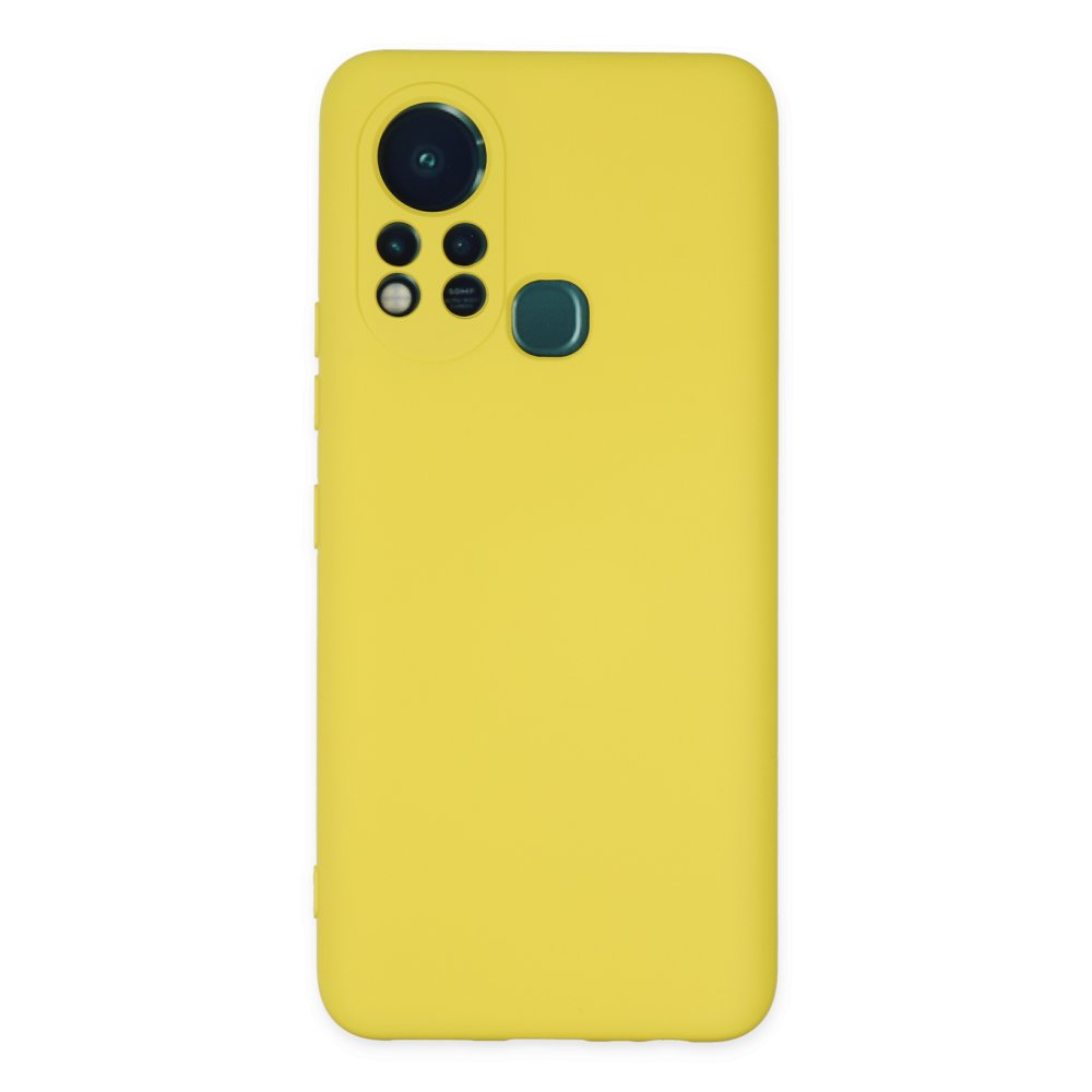 İnfinix Hot 11s Kılıf Nano içi Kadife Silikon - Sarı  İnfinix Hot 11s Kılıf Nano içi Kadife Silikon - Sarı