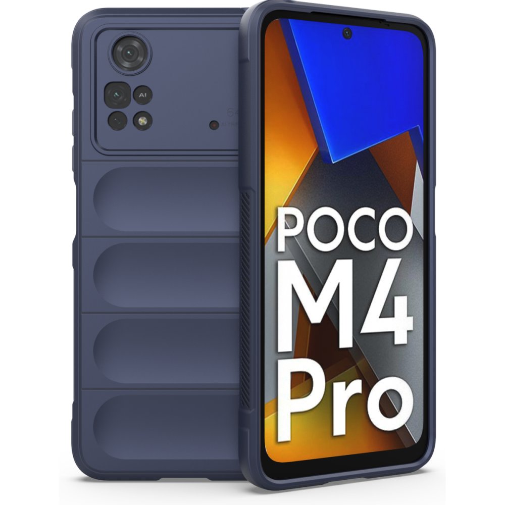  Xiaomi Poco M4 Pro 4G Kılıf Optimum Silikon - Lacivert