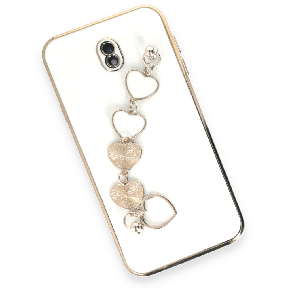  Samsung Galaxy J7 Pro / J730 Kılıf Esila Silikon - Beyaz