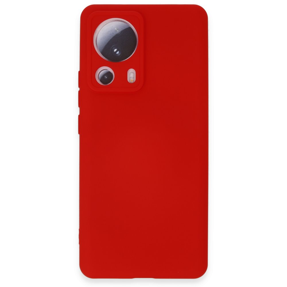 Xiaomi Mi 13 Lite Kılıf Nano içi Kadife Silikon - Kırmızı Xiaomi Mi 13 Lite Kılıf Nano içi Kadife Silikon - Kırmızı