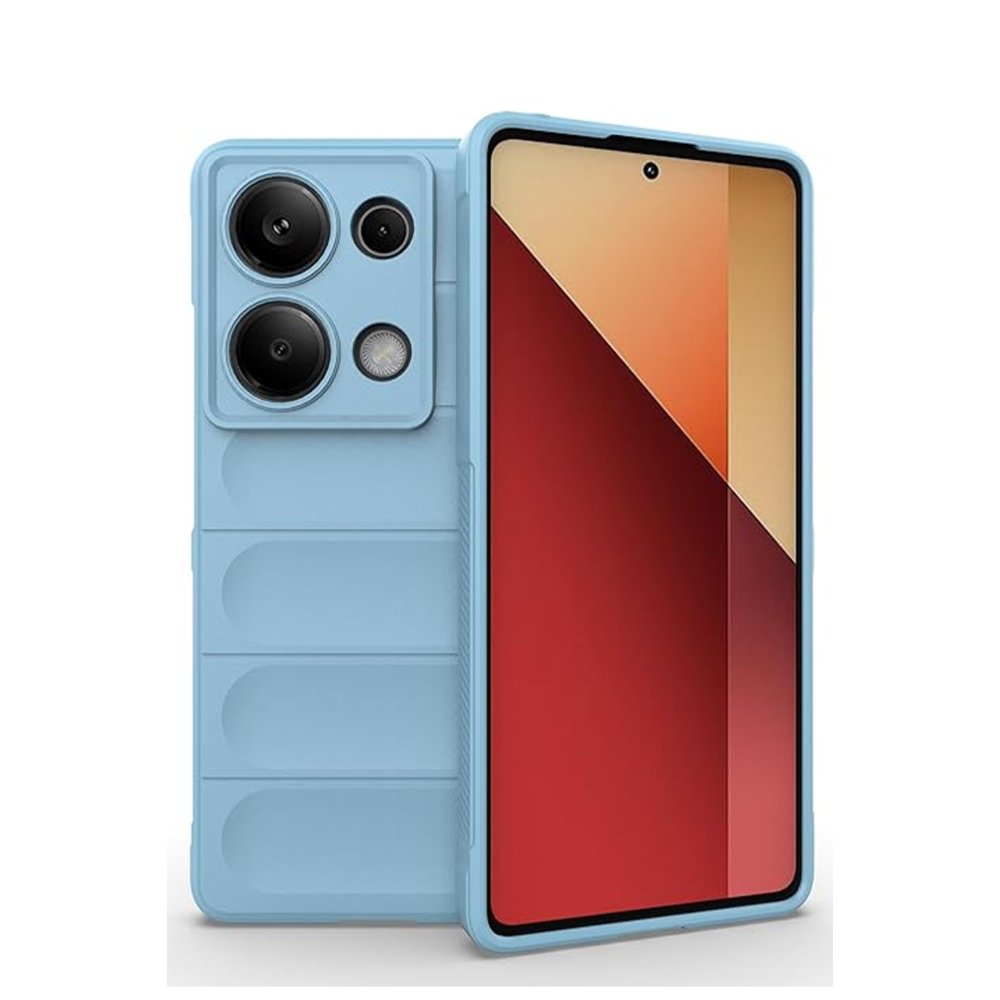 Redmi Note 13 Pro 4G Kılıf Optimum Silikon - Sky Blue