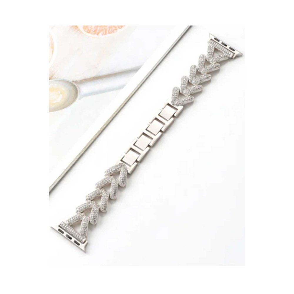  Apple Watch 44mm Node Taşlı Kordon - Titanyum