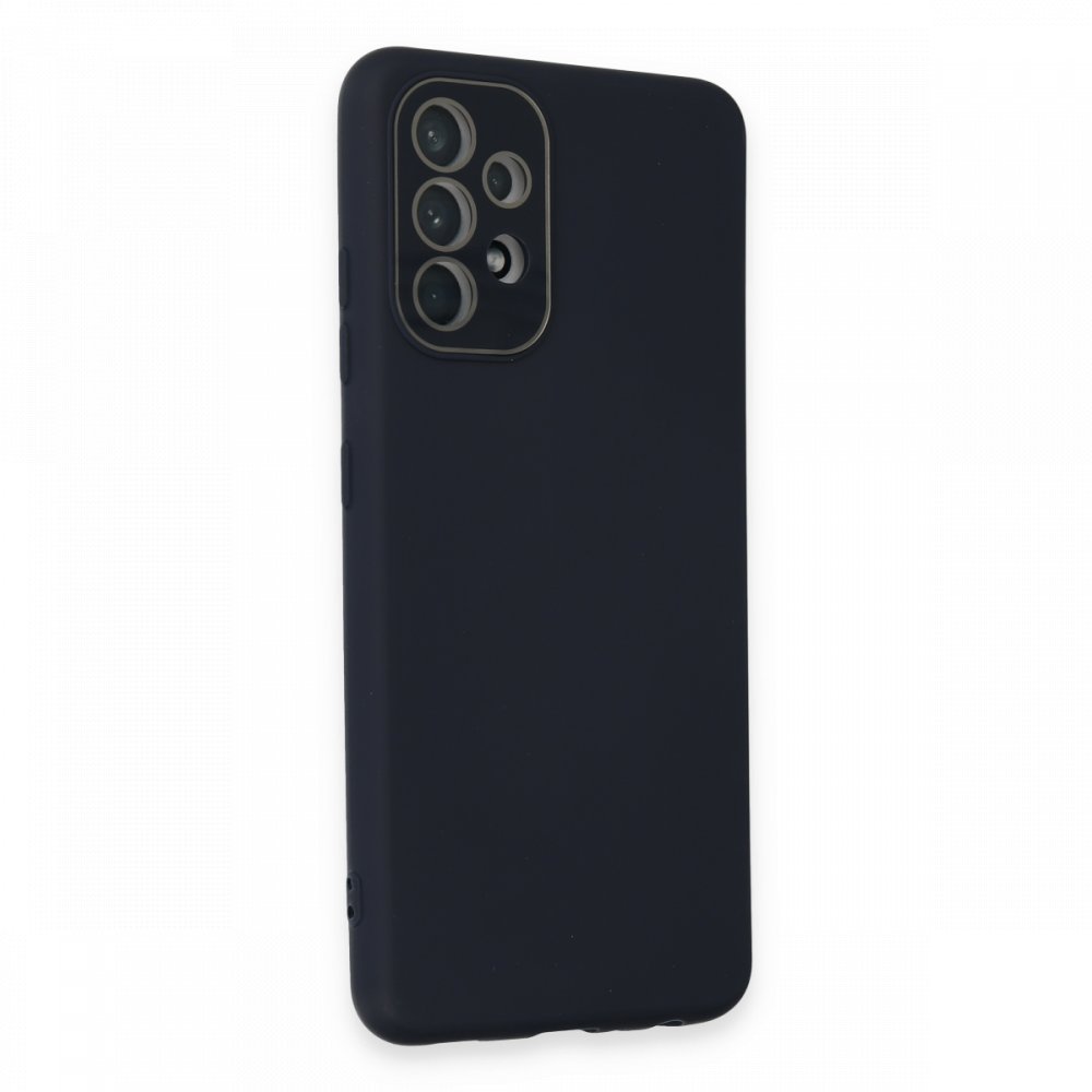  Samsung Galaxy A52S Kılıf Lansman Glass Kapak - Lacivert