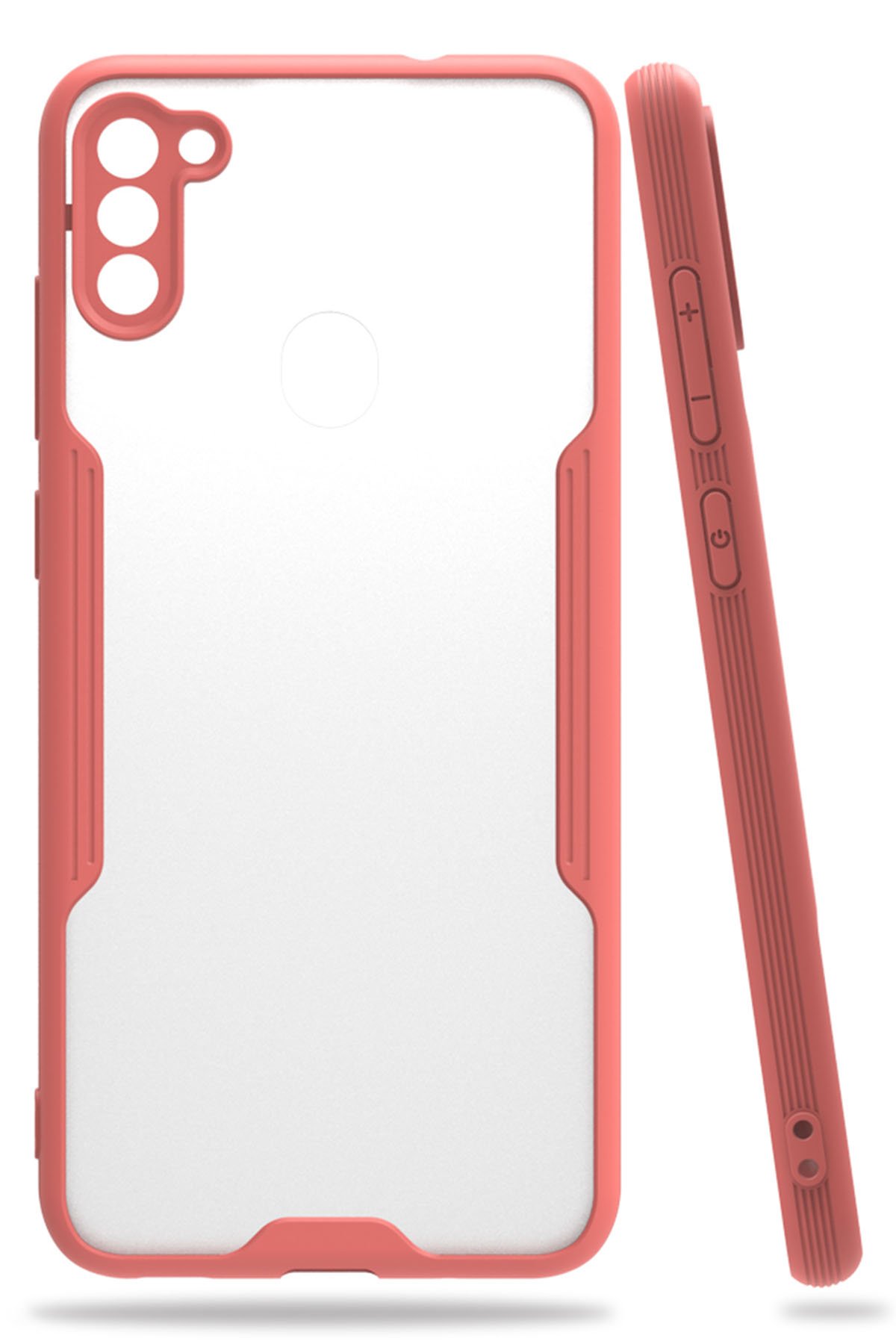  Samsung Galaxy M11 Kılıf Platin Silikon - Pembe