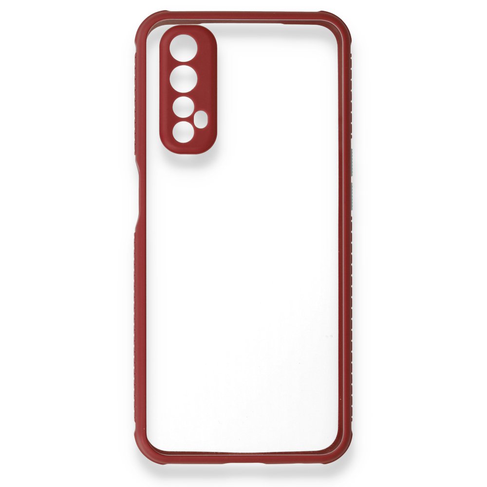 Realme 7 Kılıf Miami Şeffaf Silikon - Fuşya Realme 7 Kılıf Miami Şeffaf Silikon - Fuşya