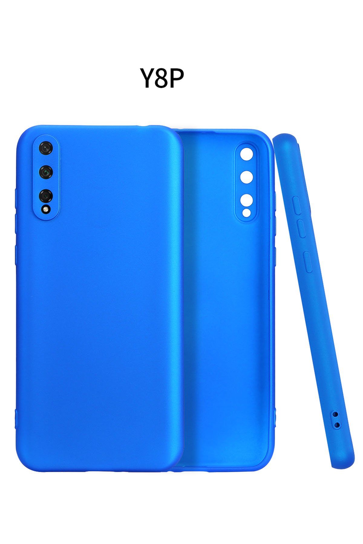 Huawei Y8P Kılıf First Silikon - Mavi Huawei Y8P Kılıf First Silikon - Mavi