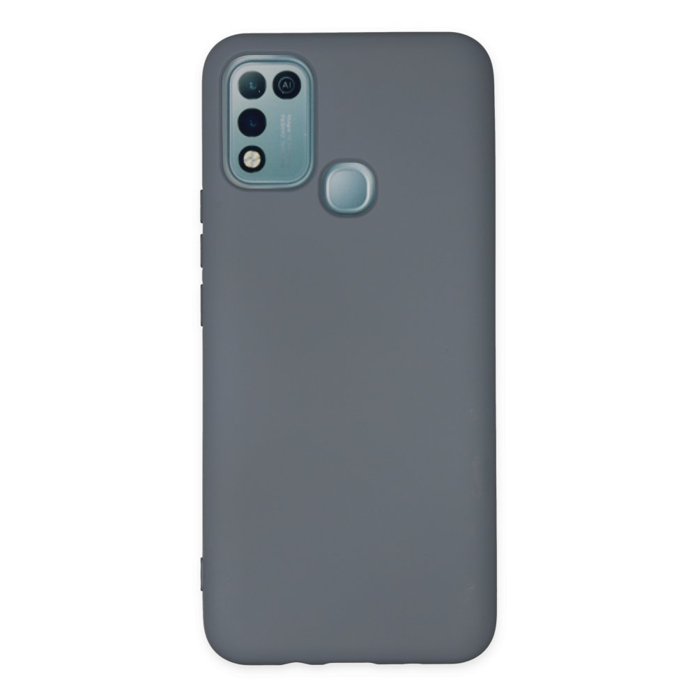 İnfinix Hot 10 Play Kılıf Nano içi Kadife Silikon - Gri İnfinix Hot 10 Play Kılıf Nano içi Kadife Silikon - Gri