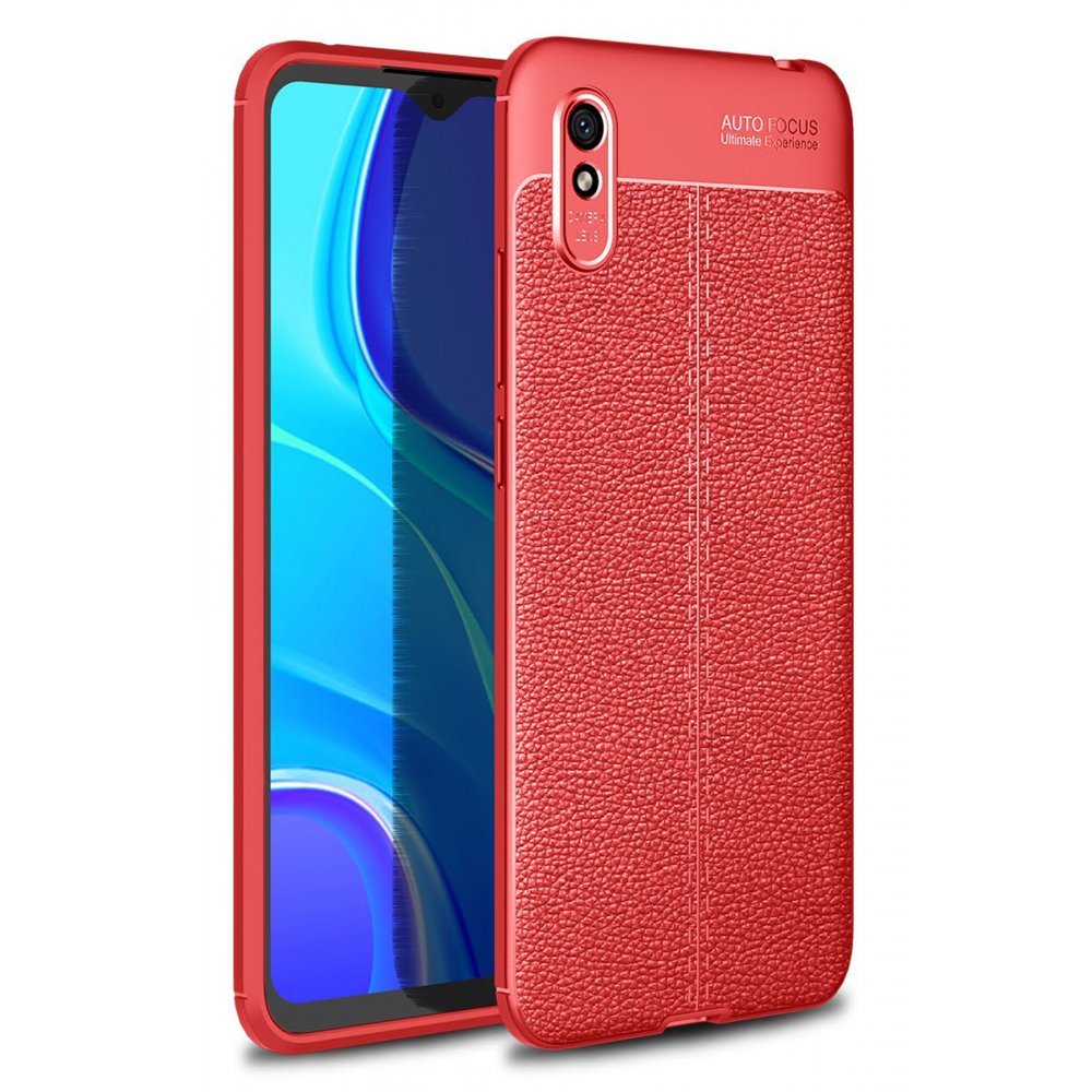 Redmi 9A Kılıf Auto Focus Kapak - Kırmızı Redmi 9A Kılıf Auto Focus Kapak - Kırmızı