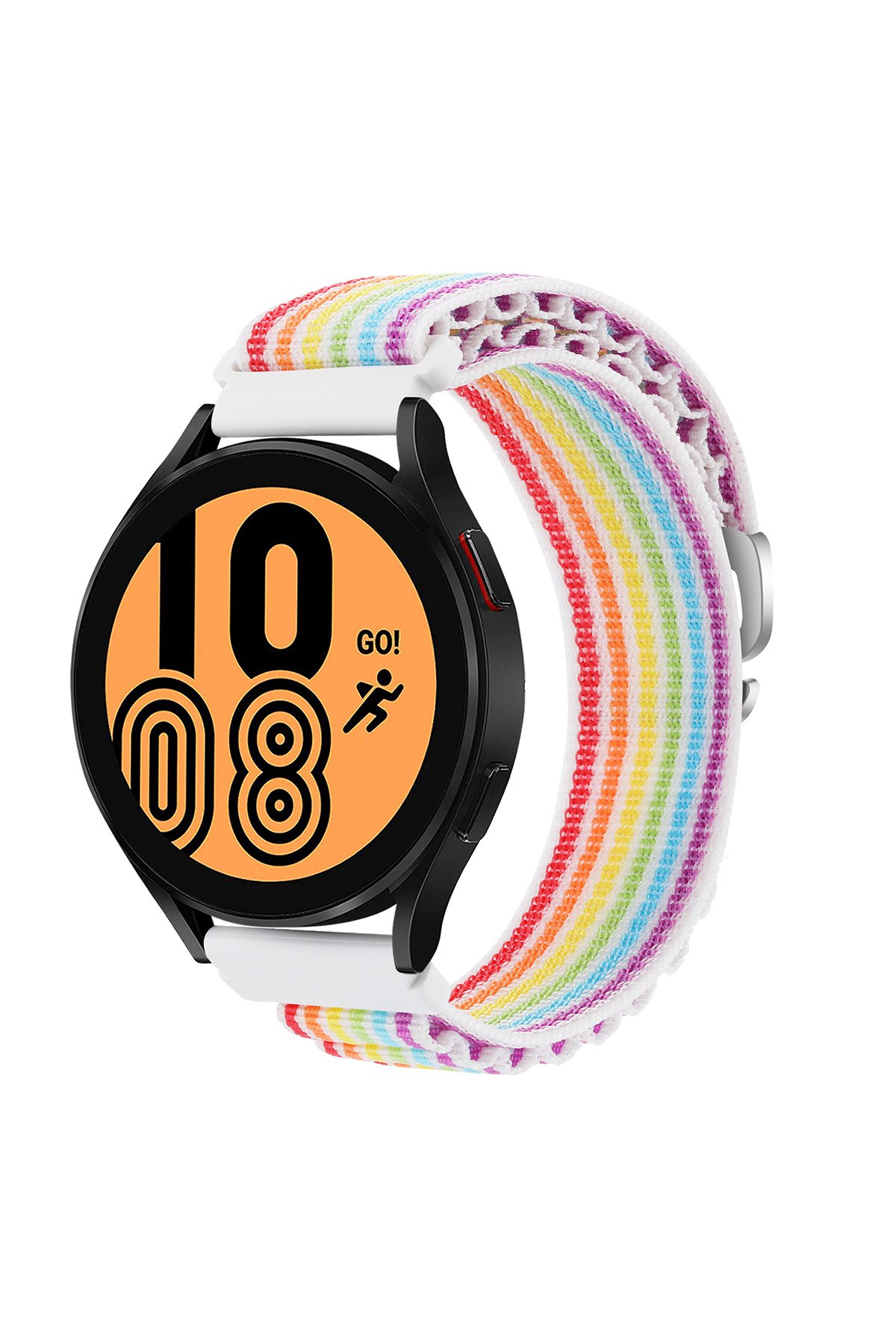  GT4 46mm 22mm KR410 Kumaş Kordon - Gökkuşağı