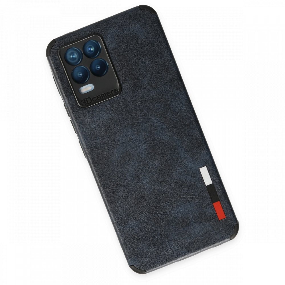  Realme 8 Pro Kılıf Loop Deri Silikon - Lacivert