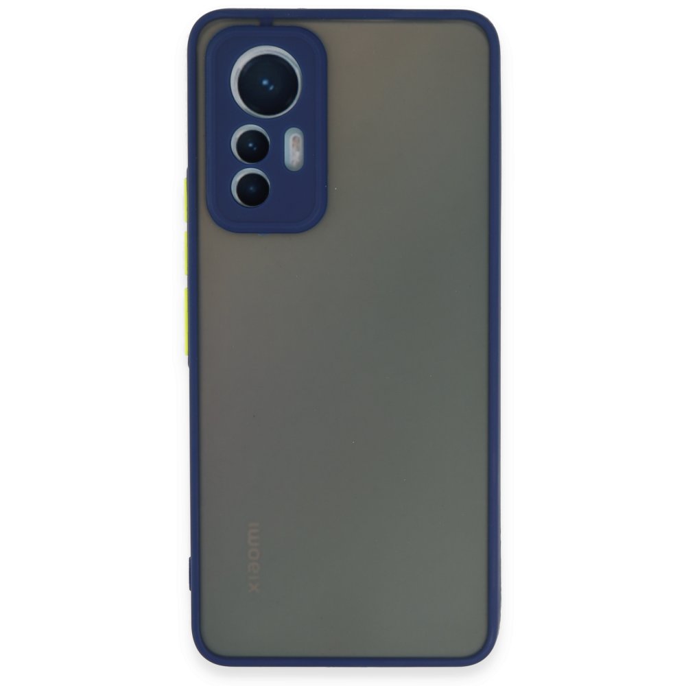  Xiaomi Mi 12 Lite Kılıf Montreal Silikon Kapak - Lacivert