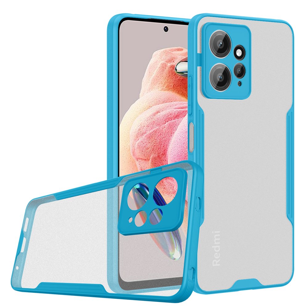 Redmi Note 12 4G Kılıf Platin Silikon - Mavi