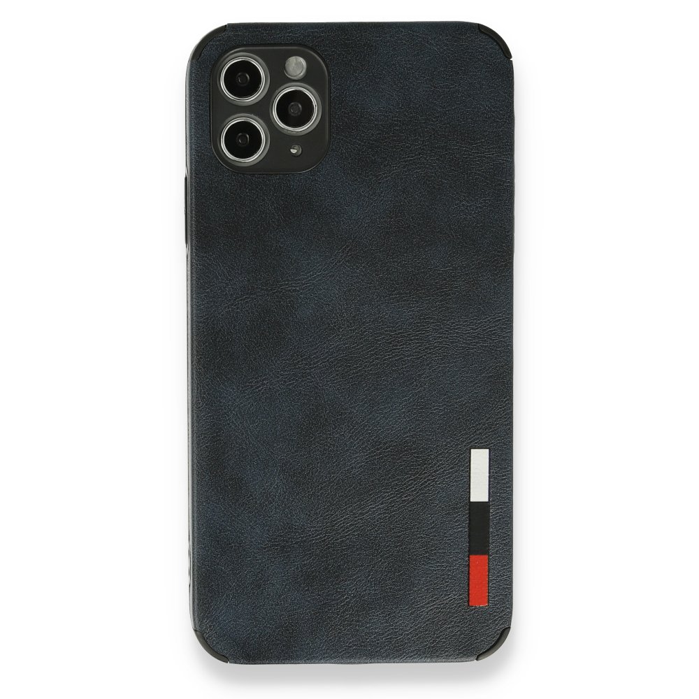  iPhone 11 Pro Max Kılıf Loop Deri Silikon - Lacivert